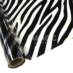 AMagic Specialty T3ZBRA Clear Zebra Heat Transfer Foil - Create Shiny Metallic Designs