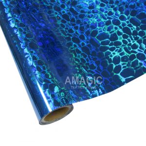 AMagic Holographic B3K101 Pebbles Heat Transfer Foil - Create Shiny Metallic Designs