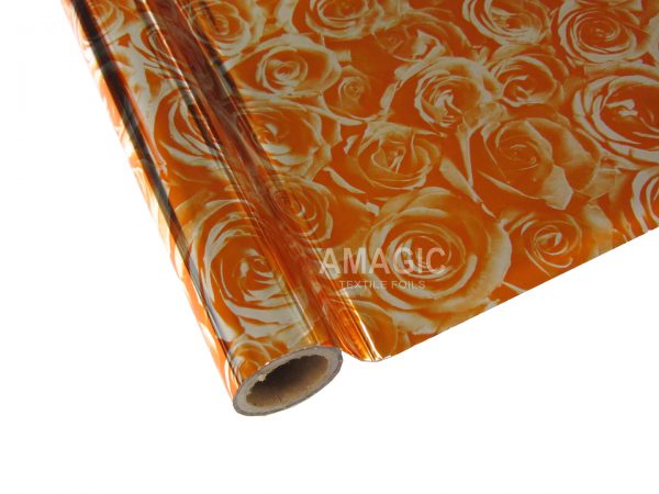 AMagic Specialty EBAD01 Roses Heat Transfer Foil - Create Shiny Metallic Designs