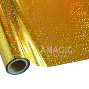 AMagic Holographic G0K162 Stars Heat Transfer Foil - Create Shiny Metallic Designs