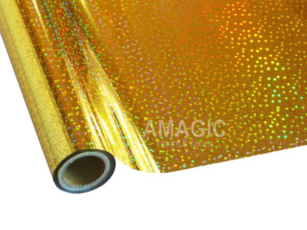 AMagic Holographic G0K162 Stars Heat Transfer Foil - Create Shiny Metallic Designs