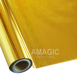 AMagic Holographic G0KP12 Pixie Dust Heat Transfer Foil - Create Shiny Metallic Designs