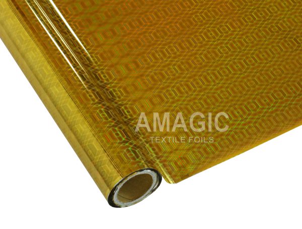 AMagic Holographic G0KP38 Hexagon Heat Transfer Foil - Create Shiny Metallic Designs