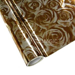 AMagic Specialty H3AD01 Roses Heat Transfer Foil - Create Shiny Metallic Designs