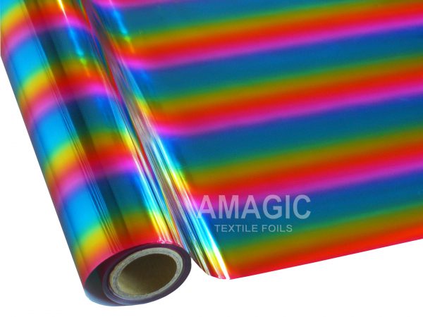 AMagic Specialty MCAA01 Rainbow Heat Transfer Foil - Create Shiny Metallic Designs