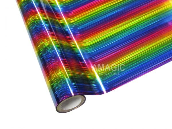 AMagic Holographic MCK271 Lines Heat Transfer Foil - Create Shiny Metallic Designs