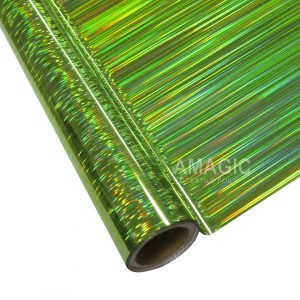 AMagic Holographic NAK271 Lines Heat Transfer Foil - Create Shiny Metallic Designs