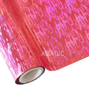 AMagic Holographic P0K114 Waterfall Heat Transfer Foil - Create Shiny Metallic Designs