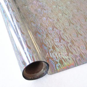AMagic Holographic S0K114 Waterfall Heat Transfer Foil - Create Shiny Metallic Designs