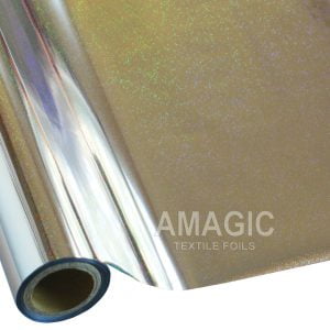 AMagic Holographic S0KP12 Pixie Dust Heat Transfer Foil - Create Shiny Metallic Designs