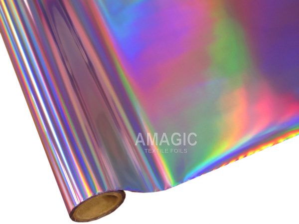 AMagic Holographic VBZP02 Holo Rainbow Heat Transfer Foil - Create Shiny Metallic Designs