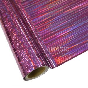 AMagic Holographic VDK271 Lines Heat Transfer Foil - Create Shiny Metallic Designs