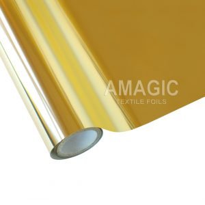 AMagic HH Tinsel Gold Heat Transfer Foil - Create Shiny Metallic Designs
