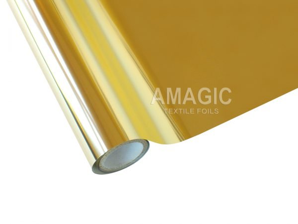 AMagic HH Tinsel Gold Heat Transfer Foil - Create Shiny Metallic Designs
