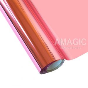 AMagic PC Light Rose Heat Transfer Foil - Create Shiny Metallic Designs