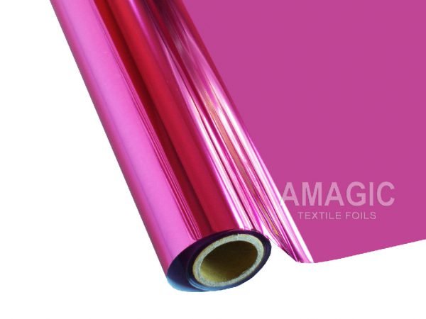 AMagic PJ Hot Pink Heat Transfer Foil - Create Shiny Metallic Designs