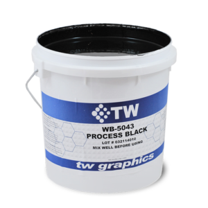 TW 5043 Gloss Halftone Black Water Based Poster Ink – Perfect for Flat Stock