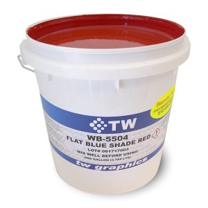 TW 5504 Flat Blue Shade Red Water Based Poster Ink - Perfect for Flat Stock