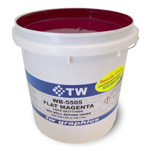 TW 5505 Flat Magenta Water Based Poster Ink - Perfect for Flat Stock