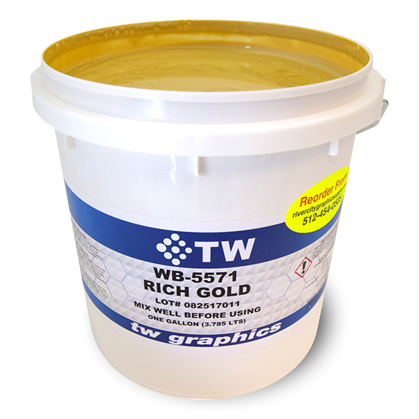 TW 5571 Flat Metallic Rich Gold Water Based Poster Ink