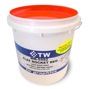 TW 5592 Flat Rocket Red Water Based Poster Ink