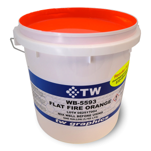 TW 5593 Flat Fire Orange Water Based Poster Ink