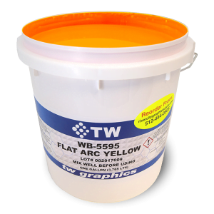TW 5595 Flat Arc Yellow Water Based Poster Ink