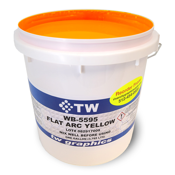 TW 5595 Flat Arc Yellow Water Based Poster Ink