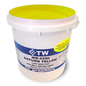TW 5596 Flat Saturn Yellow Water Based Poster Ink