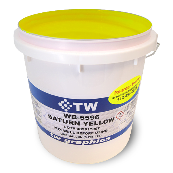 TW 5596 Flat Saturn Yellow Water Based Poster Ink