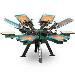 Vastex V2000 Heavy-Duty Screen Printing Press with Rear Clamps – Precision & Durability