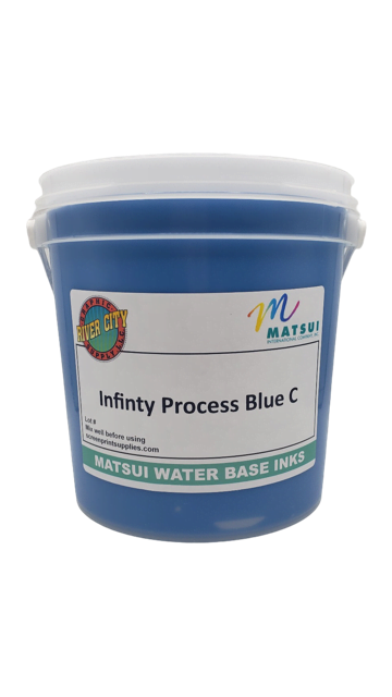 Matsui Infinity Water Base Ink - Process Blue - Convenient Ready-to-Print Formula