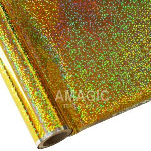 AMagic Holographic G0KP24 Champagne Heat Transfer Foil - Create Shiny Metallic Designs