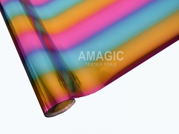 AMagic Specialty MCAA07 Rainbow Heat Transfer Foil - Create Shiny Metallic Designs
