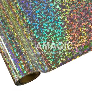 AMagic Holographic S0KP73 Glitter Heat Transfer Foil - Create Shiny Metallic Designs