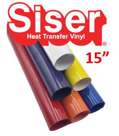 Siser EasyWeed 15” Heat Transfer Vinyl Standard Colors
