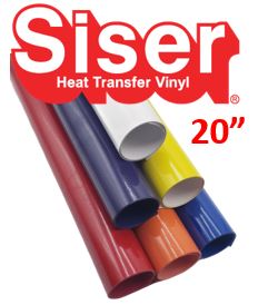 Siser EasyWeed 20” Heat Transfer Vinyl Standard Colors