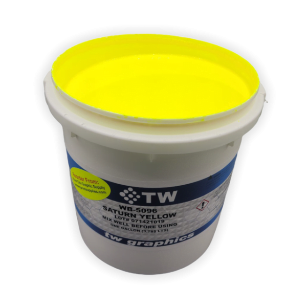 TW 5096 Gloss Saturn Yellow Water Based Poster Ink – Perfect for Flat Stock