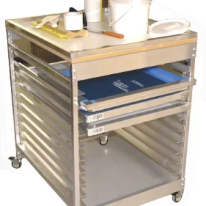 Nortech Rolling Job Cart with Tabletop Work Area - Mobility and Efficiency Combined