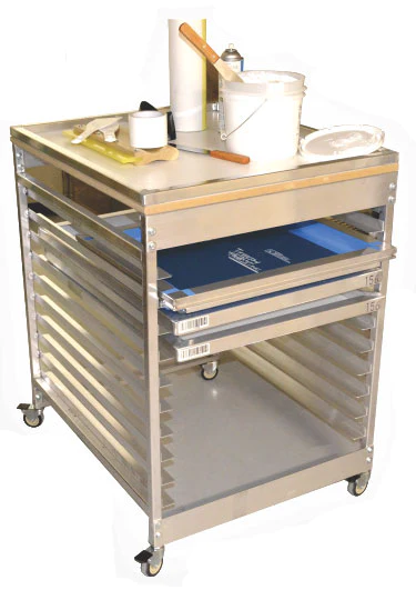 Nortech Rolling Job Cart with Tabletop Work Area - Mobility and Efficiency Combined