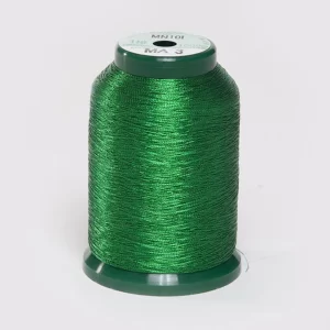 KingStar Metallic Embroidery Thread - Green MA3 for Stunning Embroidery Designs
