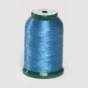 KingStar Metallic Embroidery Thread - Pacific Blue MA7 for Stunning Embroidery Designs