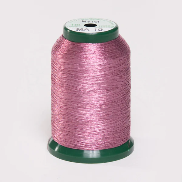 KingStar Metallic Embroidery Thread - Carnation Pink MA10 for Stunning Embroidery Designs