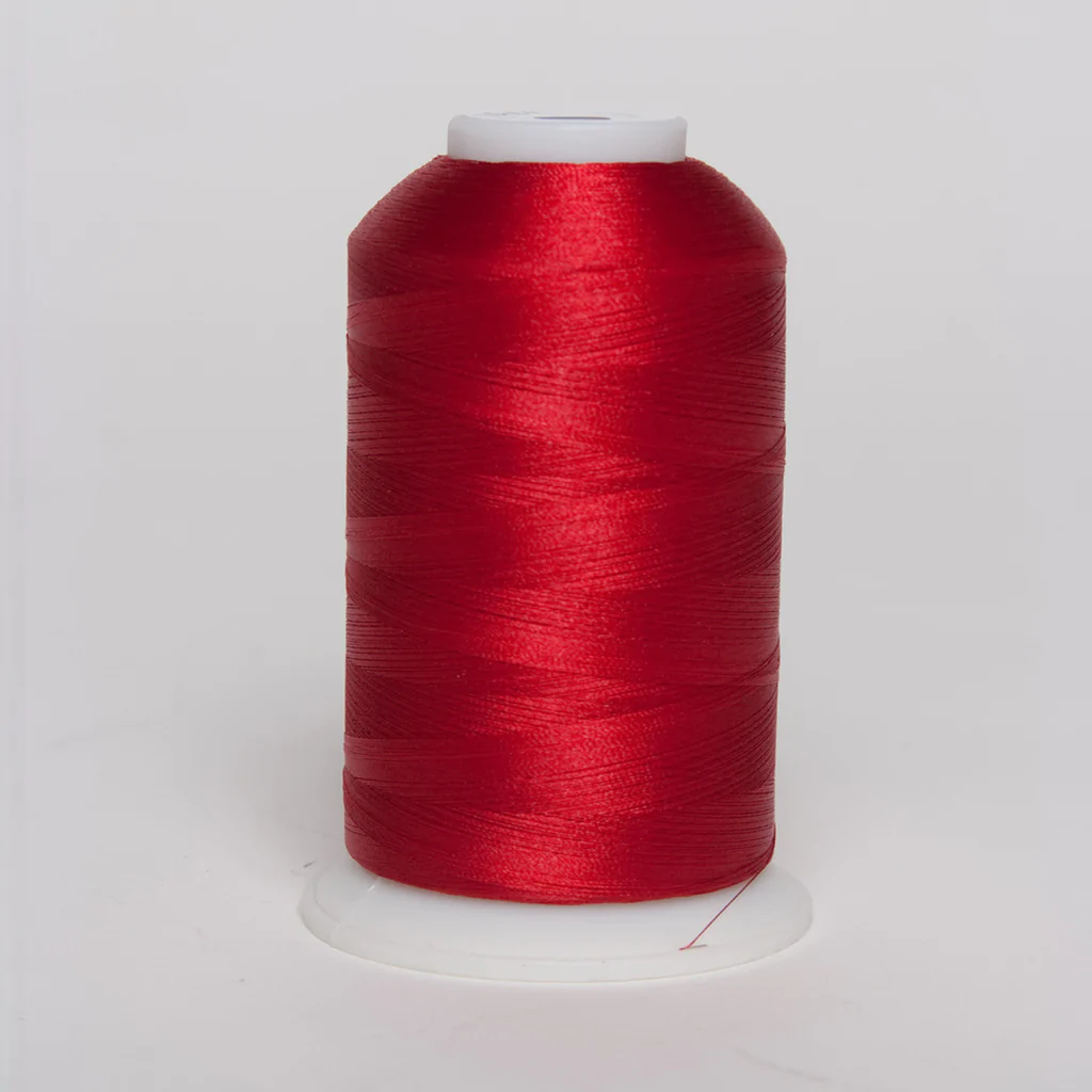 Exquisite Polyester 3015 Scarlet Red Embroidery Thread for