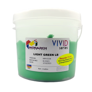 Monarch Vivid LB Light Green Plastisol Ink – Soft and Creamy Screen Printing Ink