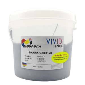 Monarch Vivid LB Shark Grey Plastisol Ink – Soft and Creamy Screen Printing Ink