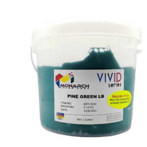 Monarch Vivid LB Pine Green Plastisol Ink – Soft and Creamy Screen Printing Ink