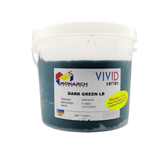 Monarch Vivid LB Dark Green Plastisol Ink – Soft and Creamy Screen Printing Ink