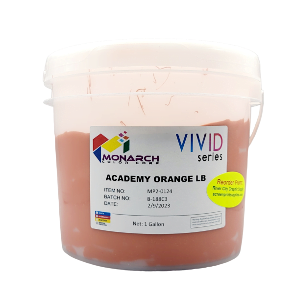 Monarch Vivid LB Plastisol Inks - Academy Orange