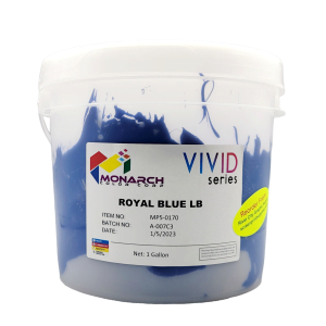 Monarch Vivid LB Royal Blue Plastisol Ink – Soft and Creamy Screen Printing Ink